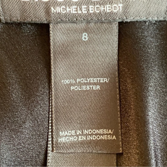 Bisou Bisou Black Satin Top - Picture 4 of 5